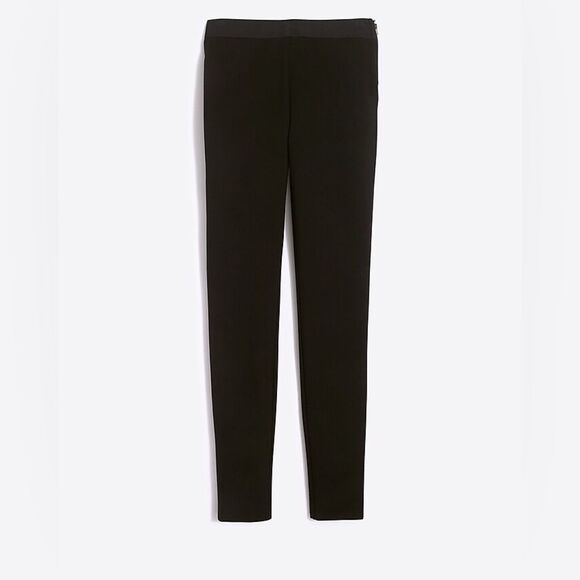 J Crew GiGi Pant Ponte Black With Side Zip Closure Size 6 - Picture 9 of 10